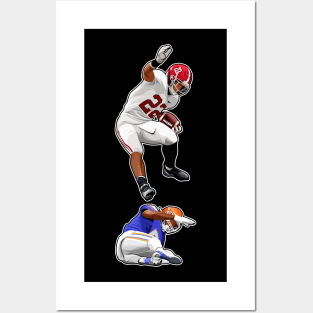 Najee Harris Leap Over Kaiir Elam Posters and Art